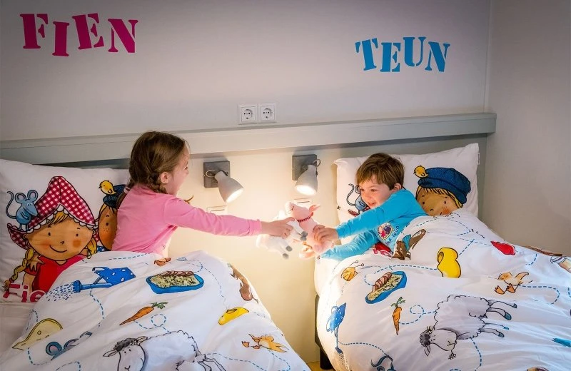 Opgemaakte bedden bij aankomst